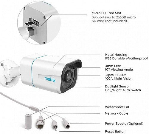 Reolink RLC-810A IP 8MP Bullet Camera Reolink RLC-810A IP 8MP Bullet Camera